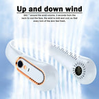 Wiederaufladbarer USB-Nackenventilator für kraftvolle, leise Kühlung – Ideal für den Einsatz im Freien und drinnen