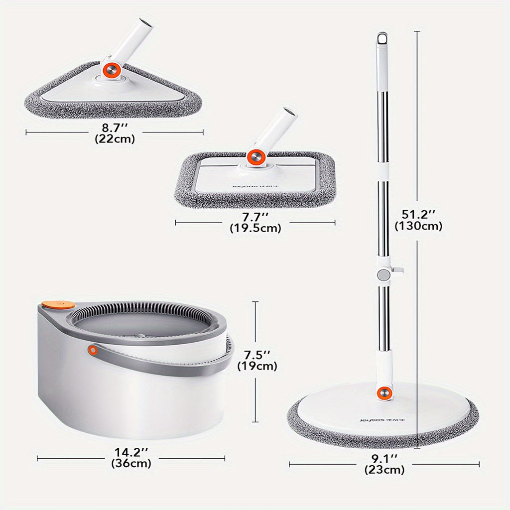 FlexiClean Spin Mop Set – Handsfree, Verstellbar sowie Effizientes Reinigen