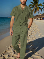 BreezeWear Herren Leinen Set – Luftig und Elegant für den Sommer