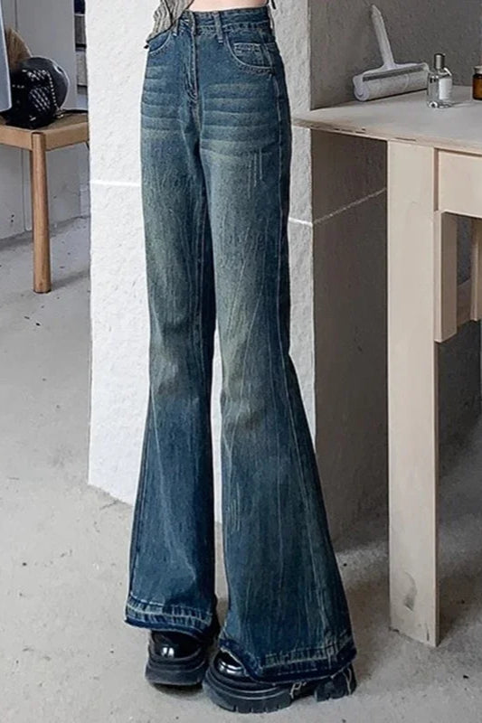 Figurbetonte Jeans in Schwarz-Grau