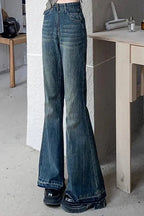 Figurbetonte Jeans in Schwarz-Grau