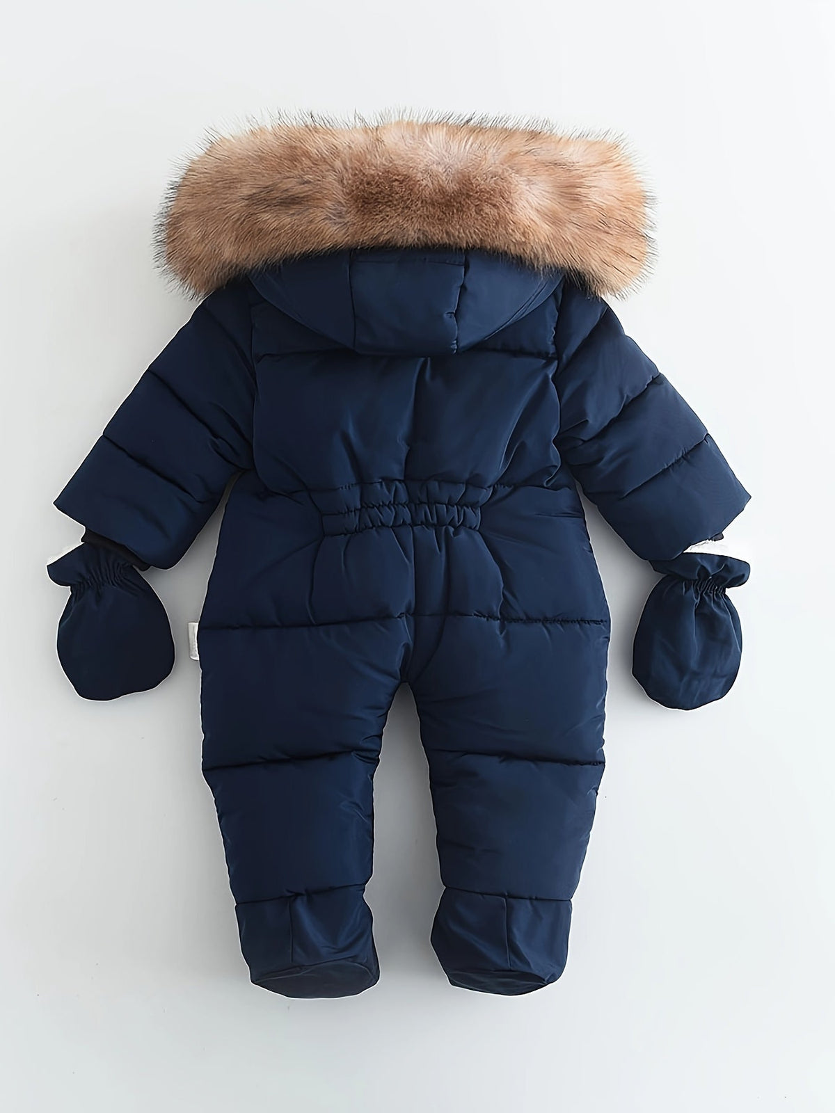 Frosty Baby Strampler – Luxus Winteroverall inklusive Kapuze für die kälteren Monate