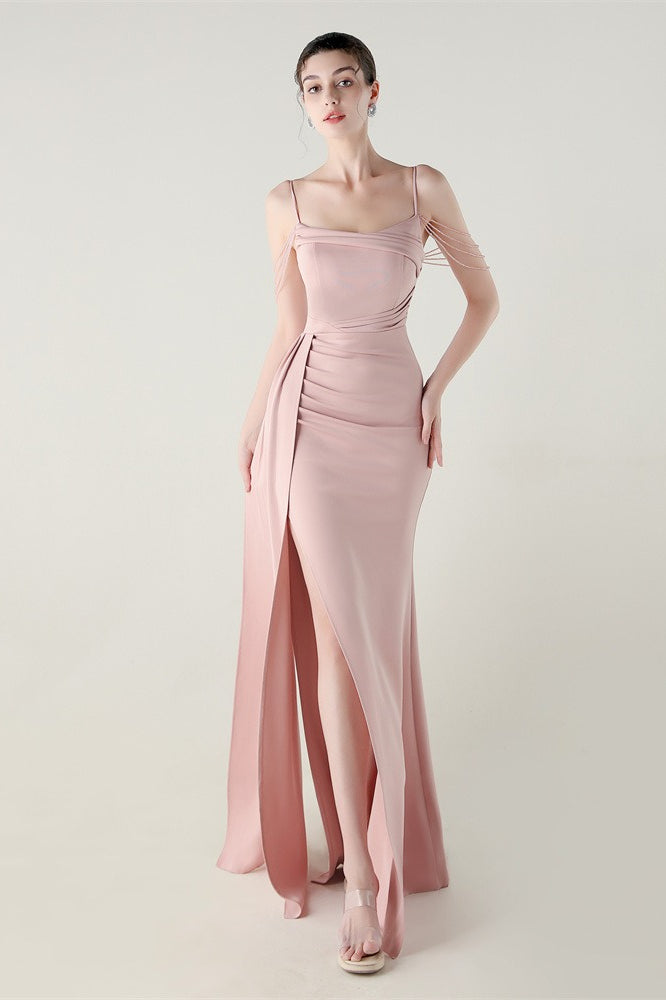 Kleid mit Meerjungfrau-Silhouette und Satinoptik