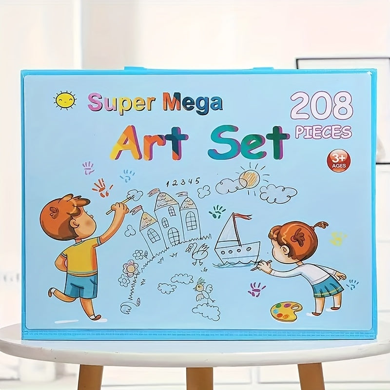 Komplettes 208-teiliges Kunstset: Professionelle Qualität für junge Kreative