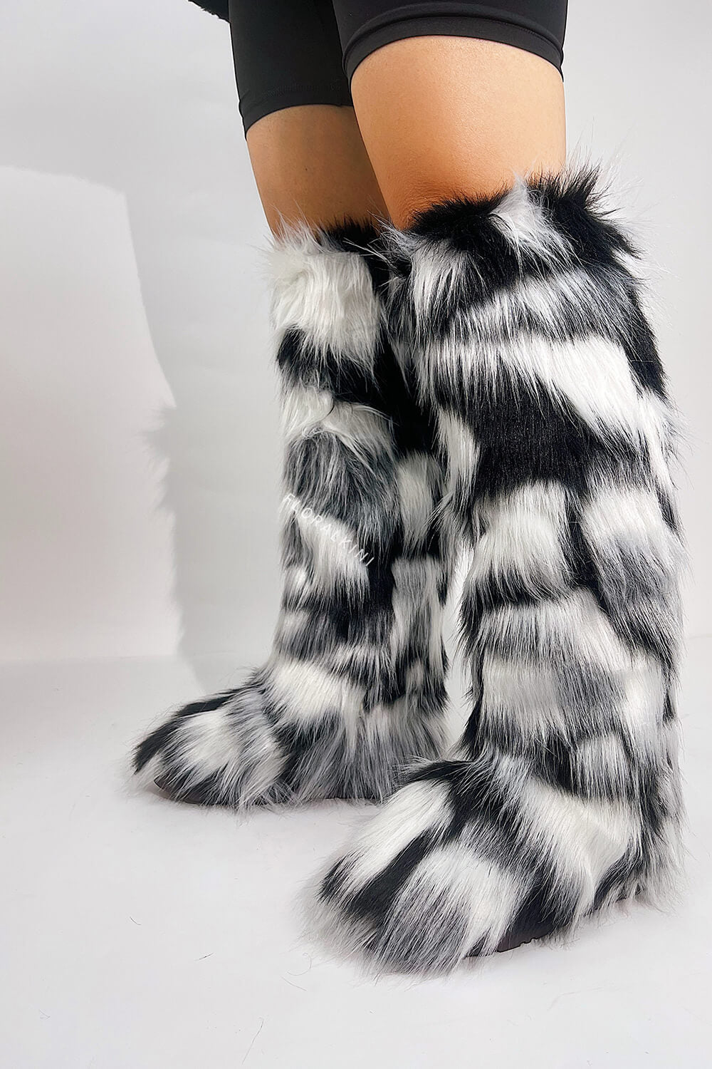 Overknee-Stiefel mit Kunstfell