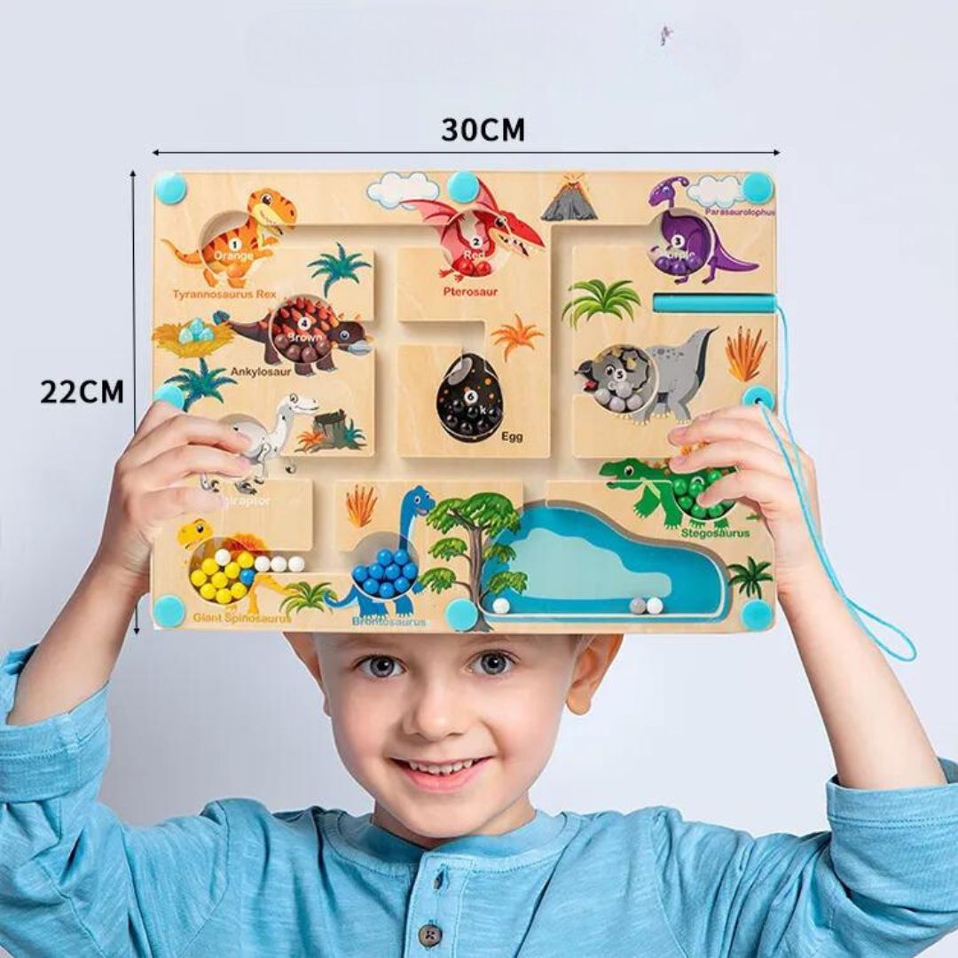 Pädagogisches Magnetisches Dinosaurier-Labyrinth – Farben sowie Zählen lernen