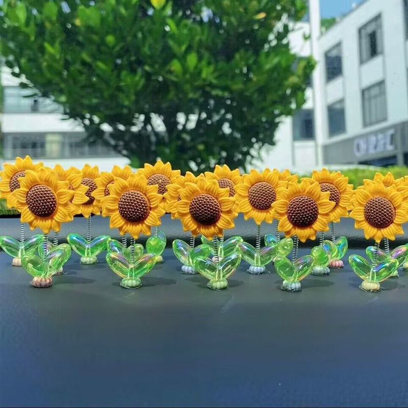 SunnyRide – Schattiger Sonnenblumen Auto-Anhänger