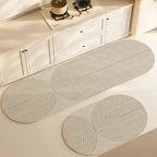 Ovale Küchenmatte – Absorbierend und Rutschhemmend für Trockene und Sichere Böden