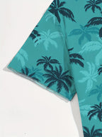 Herren Hemd inklusive Palmenprint – Lässiger & Atmungsaktiver Sommerstil