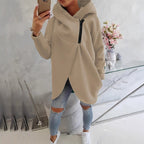 Bequemer Kapuzenpullover mit Reißverschluss