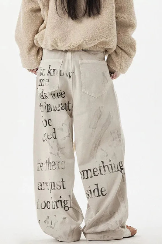 Jeans mit Denim in Aprikose