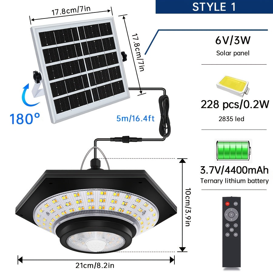 Intelligente Sonnenhänger LED Lampe – Hell, Sicher und Energieeffizient