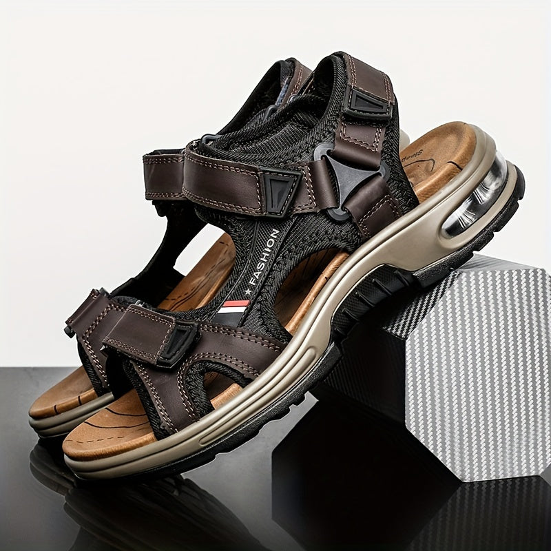 Premium Herren Leder Sandalen – Verstellbar sowie Mit Dämpfung