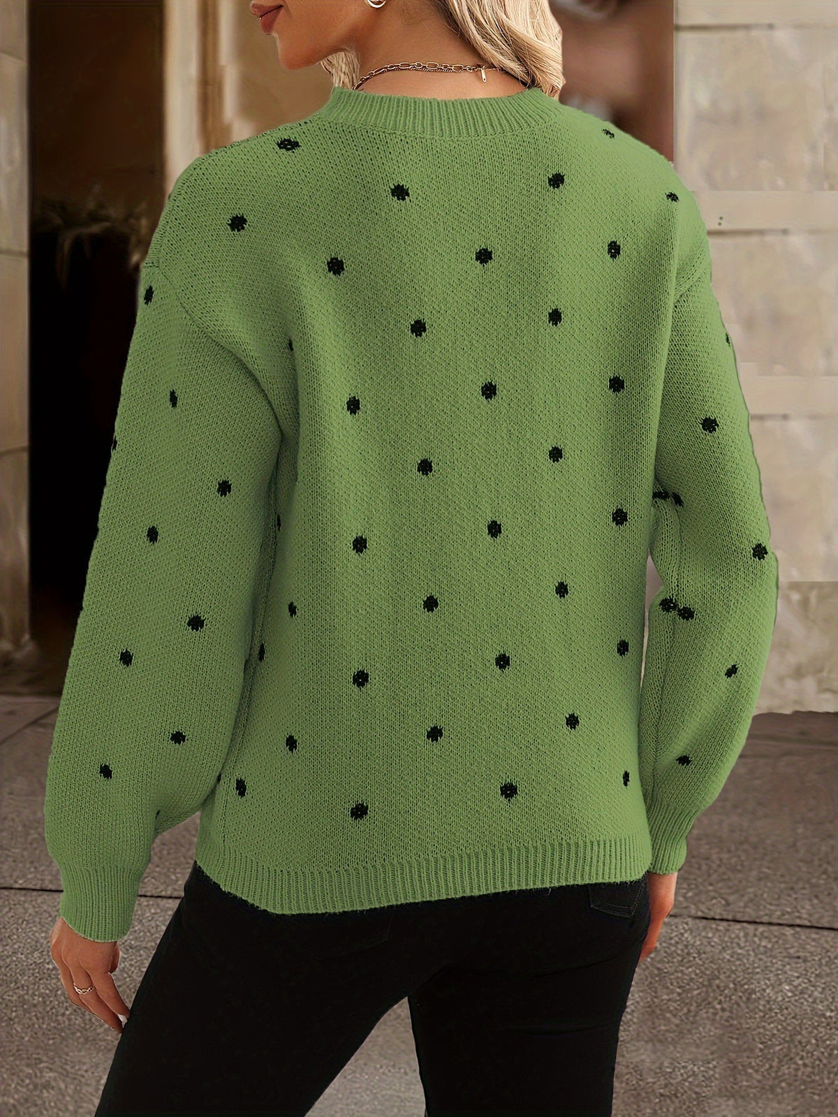 Zara Polka-Dot Pullover – Lässig und Modisch für Damen im Herbst und Winter