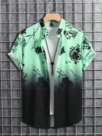 TropicWave Palmprint Hemd – Frisch und Elegant für Herren