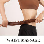 Holz-Massagestab inklusive 31 Perlen – Tiefe Muskelentspannung