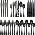Schwarzes Edelstahl Besteckset – Modernes Design inklusive Hochwertiger Verarbeitung