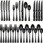 Schwarzes Edelstahl Besteckset – Modernes Design inklusive Hochwertiger Verarbeitung