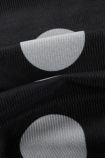 Trägerloses Maxikleid mit Punktemuster in Gelb