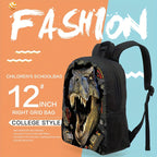 Dino Growl Rucksack für Kinder - Ideal für einen Abenteuerlichen Schultag