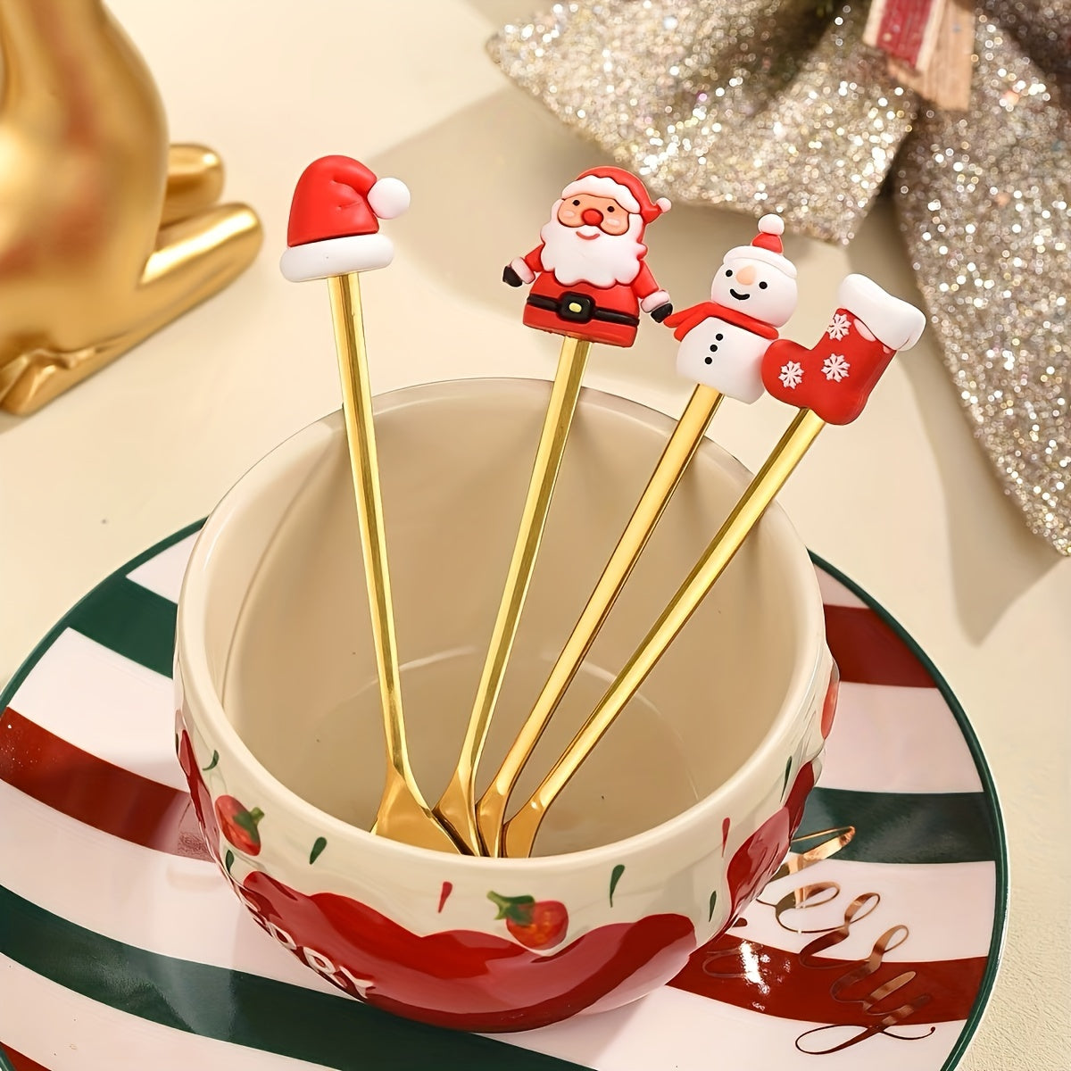 Weihnachtliches Löffelset – Ideal für festliche Tafelmomente