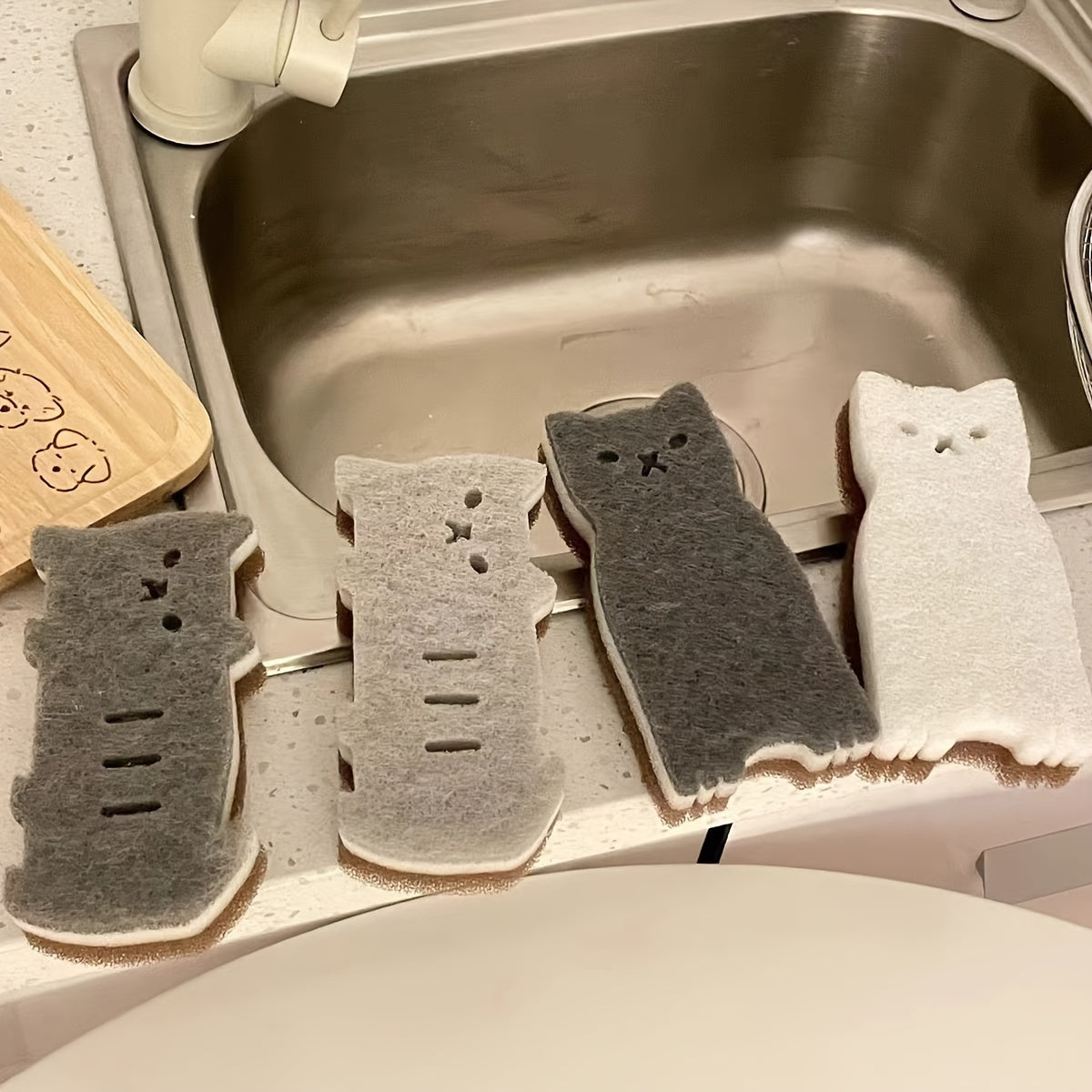 Purrfect Clean Katzen-Sponzenset – Nachhaltig, Niedlich sowie Superfunktional
