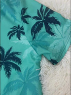 Herren Hemd inklusive Palmenprint – Lässiger & Atmungsaktiver Sommerstil