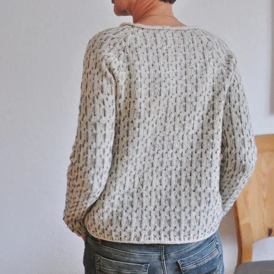 Gemütlicher Textur Strickpullover