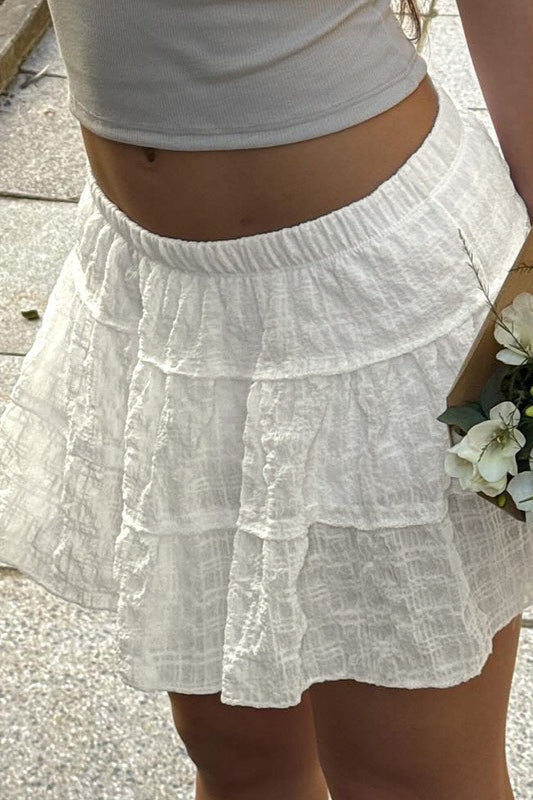 Rock mit A-Linie, niedriger Taille und Patchwork