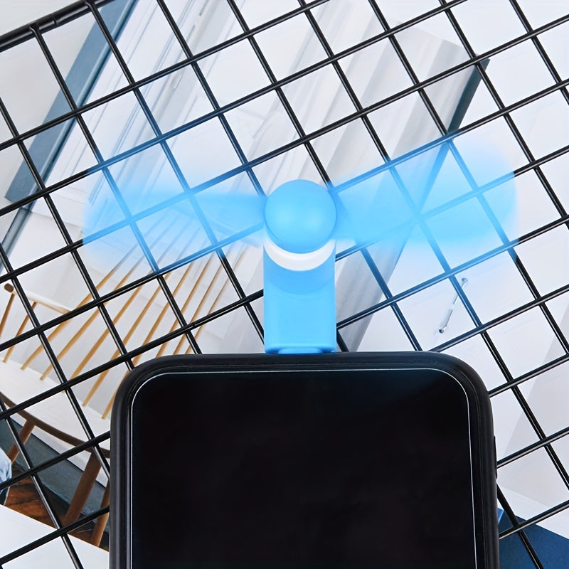 Mini tragbare Telefonventilatoren – Typ-C-Anschluss inklusive verstellbarem Winkel