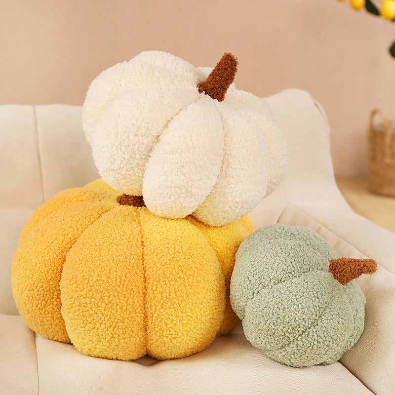 Plüsch Kürbis Kissen – Behaglich und Weich für Herbstdekoration
