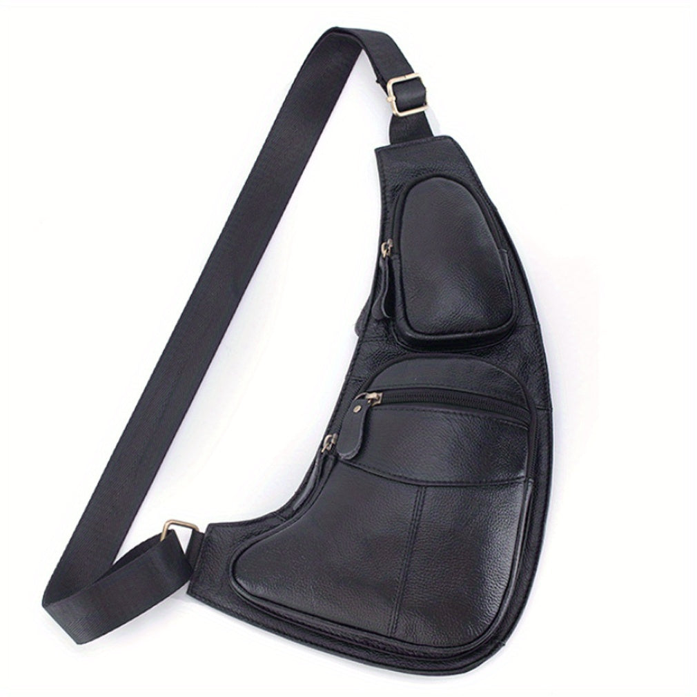 Vintage Klassische Leder Slingtasche – Kompakt und Haltbar