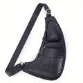Vintage Klassische Leder Slingtasche – Kompakt und Haltbar