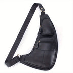 Vintage Klassische Leder Slingtasche – Kompakt und Haltbar