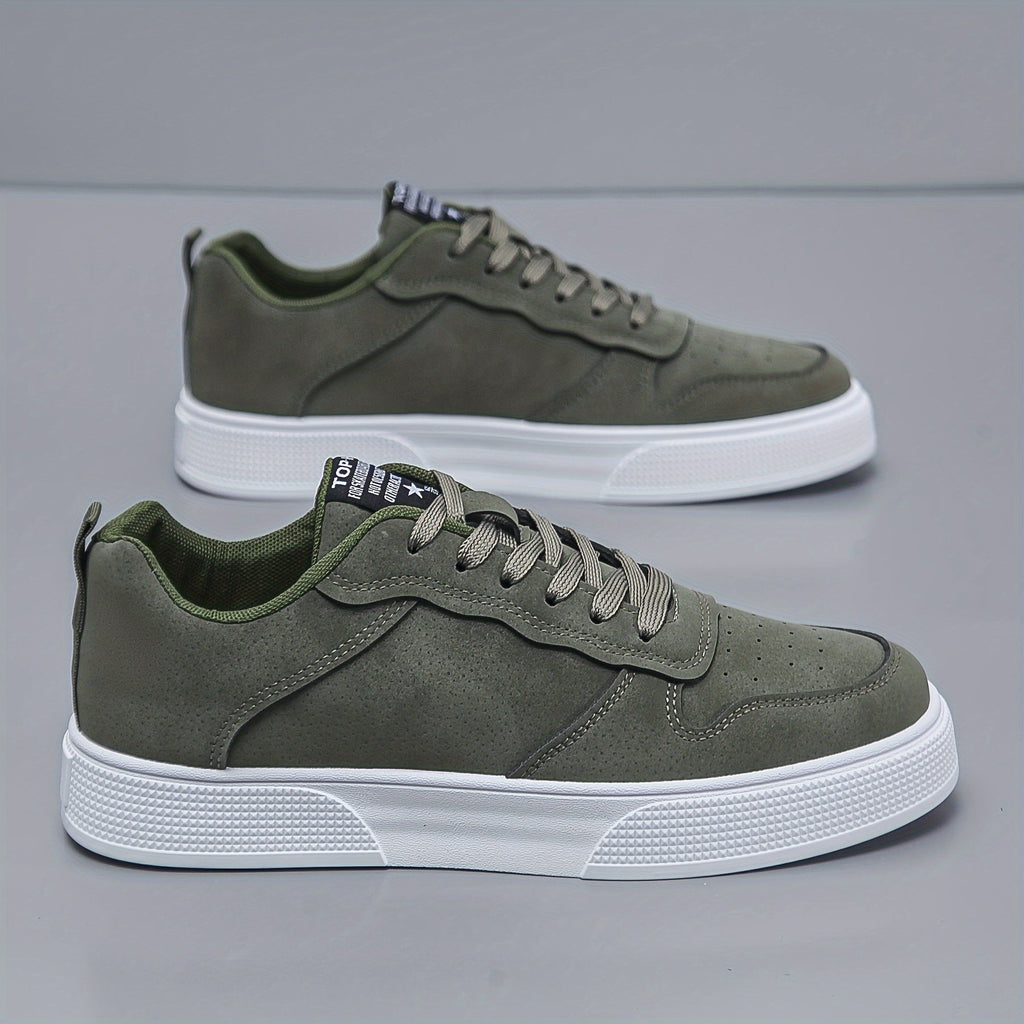 Herren Sneaker mit niedrigem Schaft – Bequem und haltbar mit weißer PVC-Sohle