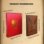 Magisches Hardcover Notizbuch mit Goldener Kugel – Ideal für Tagebücher und Notizen