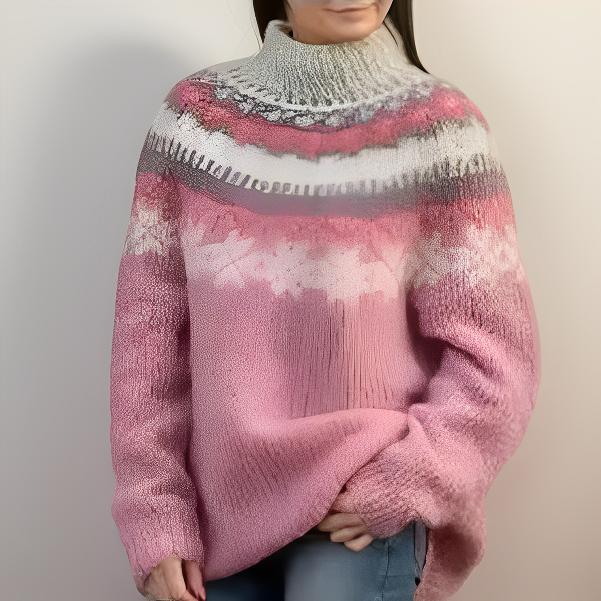 Gemütlicher Und Stilvoller Retro-Pullover