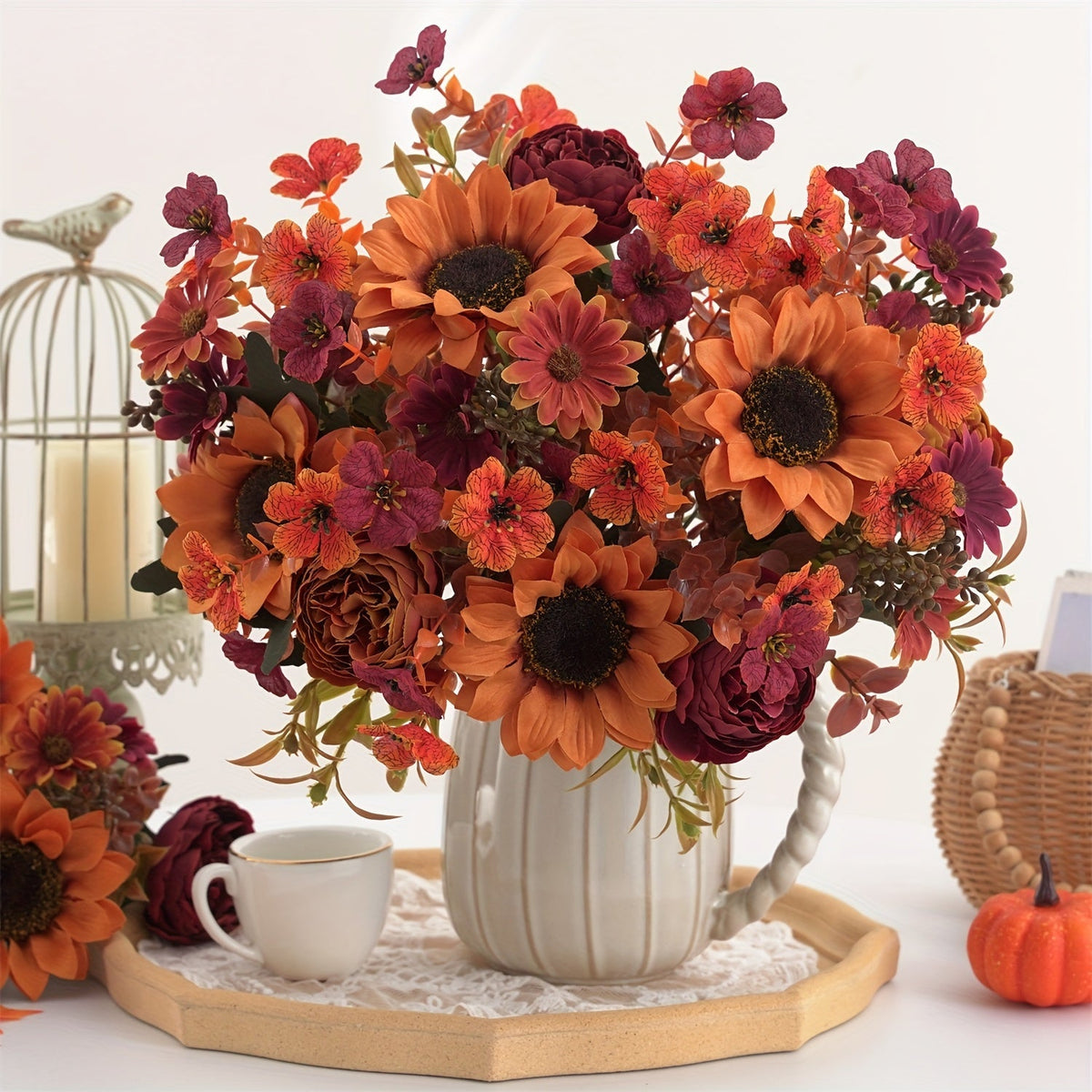 Herbst Blumenarrangement Set – Farblich sowie Stimmungsreich für Jeden Raum