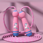 Unicorn Springseil - Gemütliches Springseil für Kinder inklusive Holzgriffen