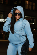 Hoodie mit Denim