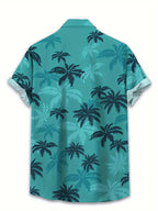 Herren Hemd inklusive Palmenprint – Lässiger & Atmungsaktiver Sommerstil