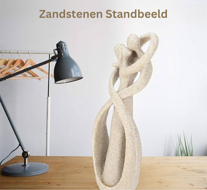 Infinity Embrace: Abstrakte Statue der Ewigen Liebe
