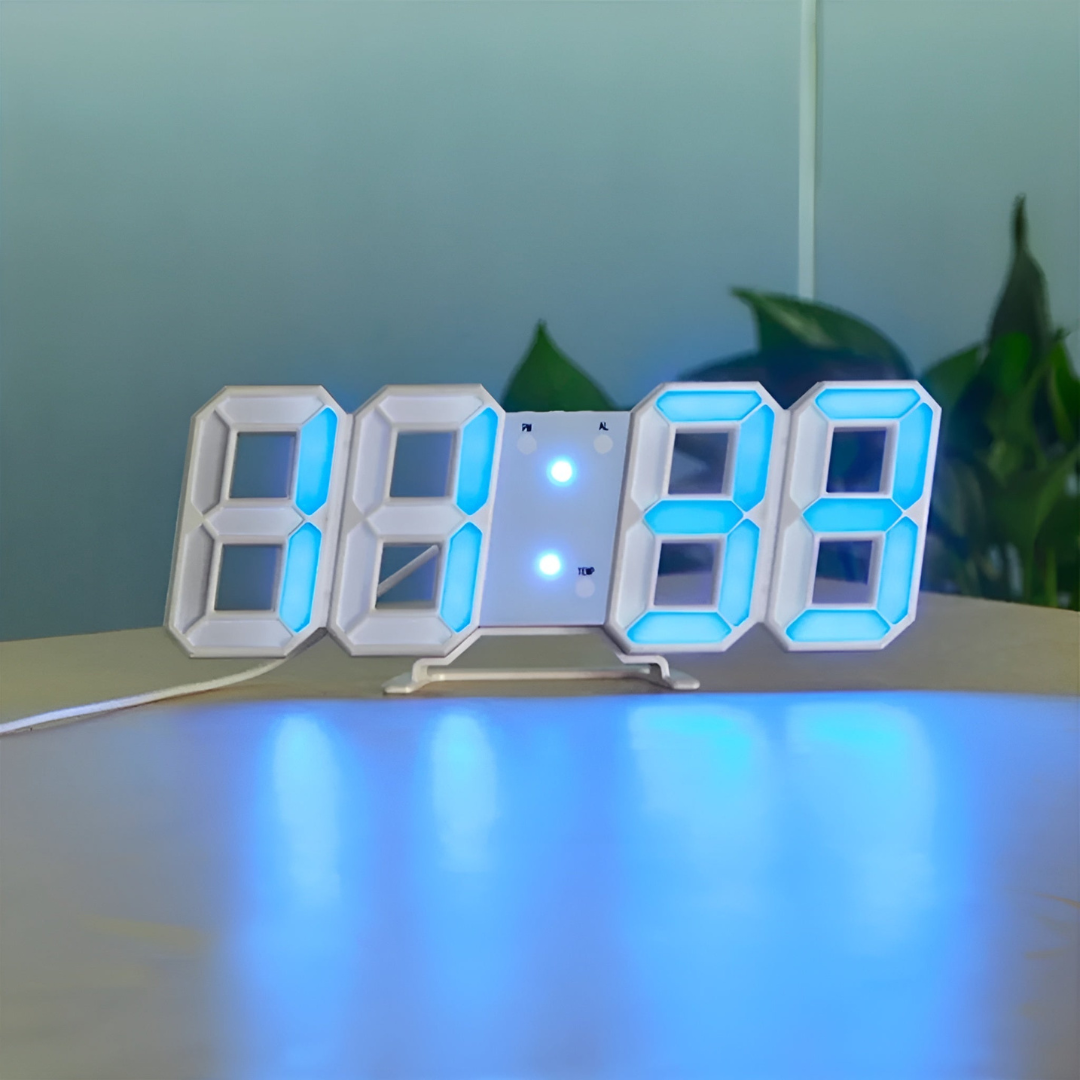 Futuristische LED-Wanduhr – Minimalistisches Design inklusive intelligenter Zeitanzeige