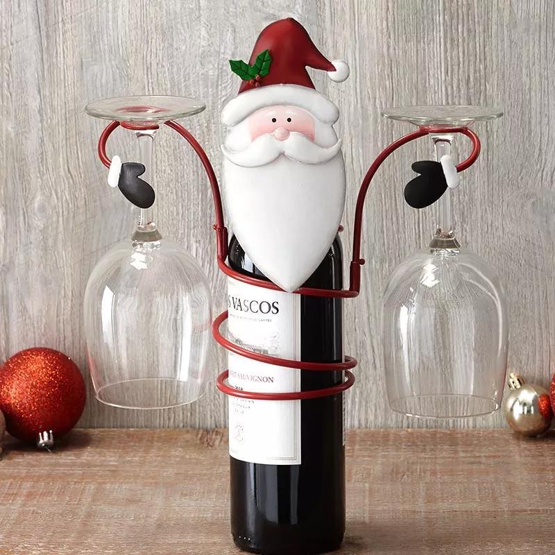 Festliche Cheers Weinglashalter: Weihnachtsmann & Schneemann Design für Festliche Tische