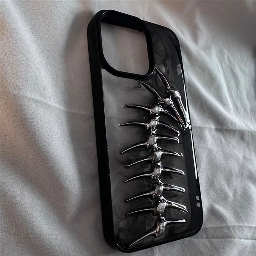 Handyhülle mit 3D Fischgrät-Design – Strapazierfähig und Schutzgebend