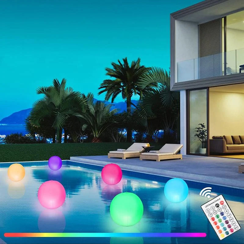 LED-Aufblasbare Leuchtbälle für Pool sowie Garten