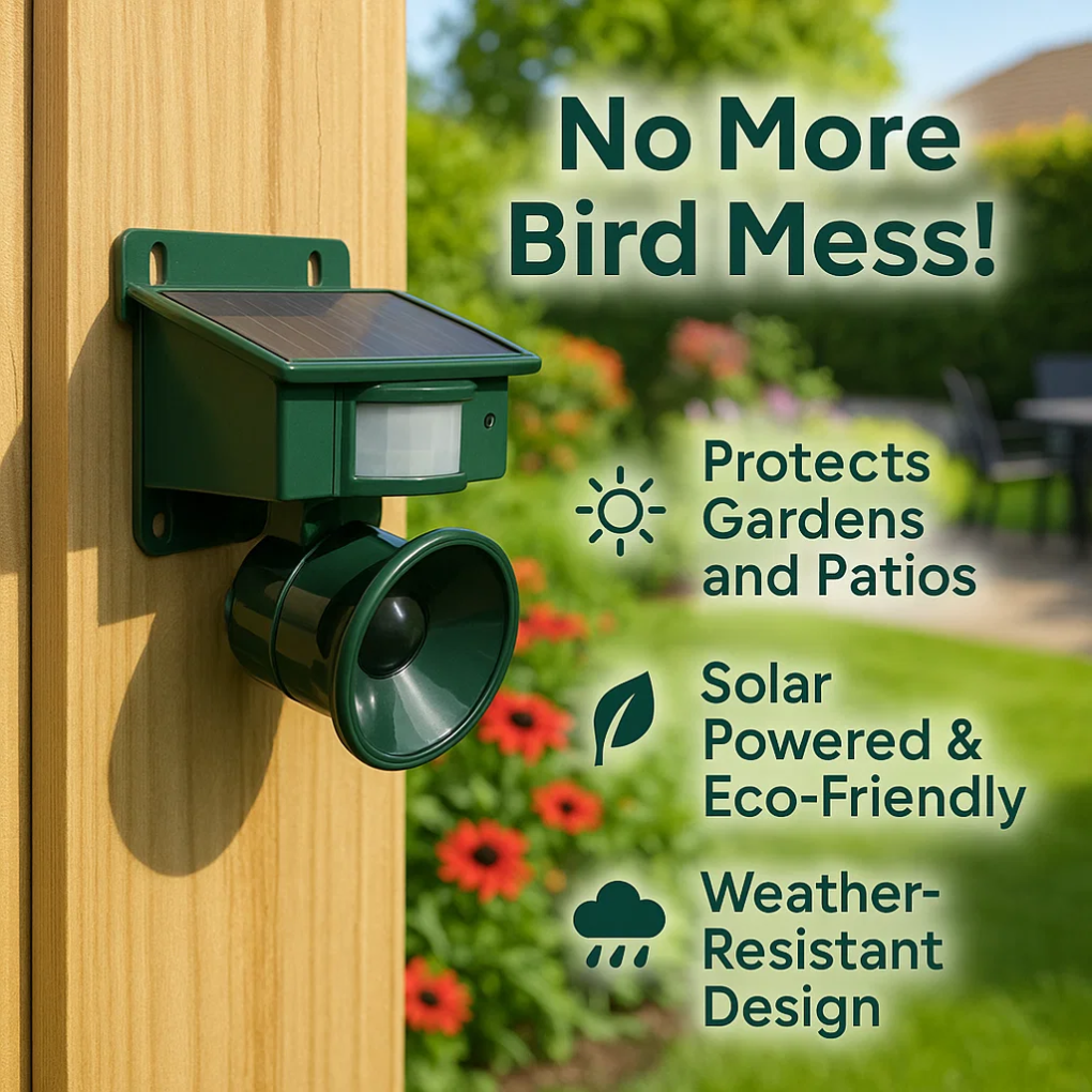 GardenGuard Vogelvertreiber: Intelligenter Bewegungssensor für einen Ruhigen Garten
