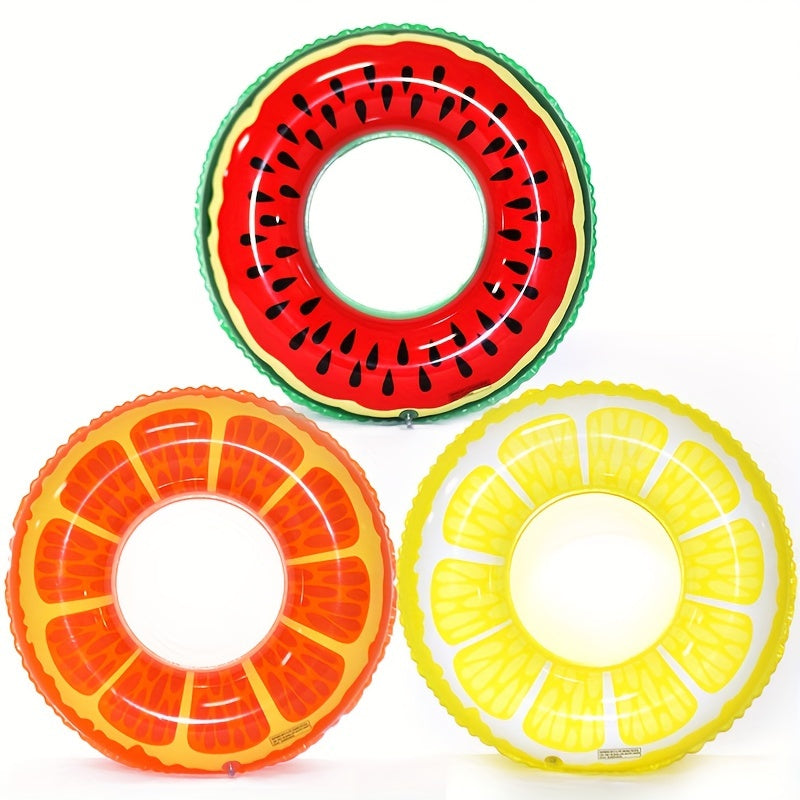 Frucht-Themen Aufblasbare Poolfloats: Set aus 3 strapazierfähigen Ringen