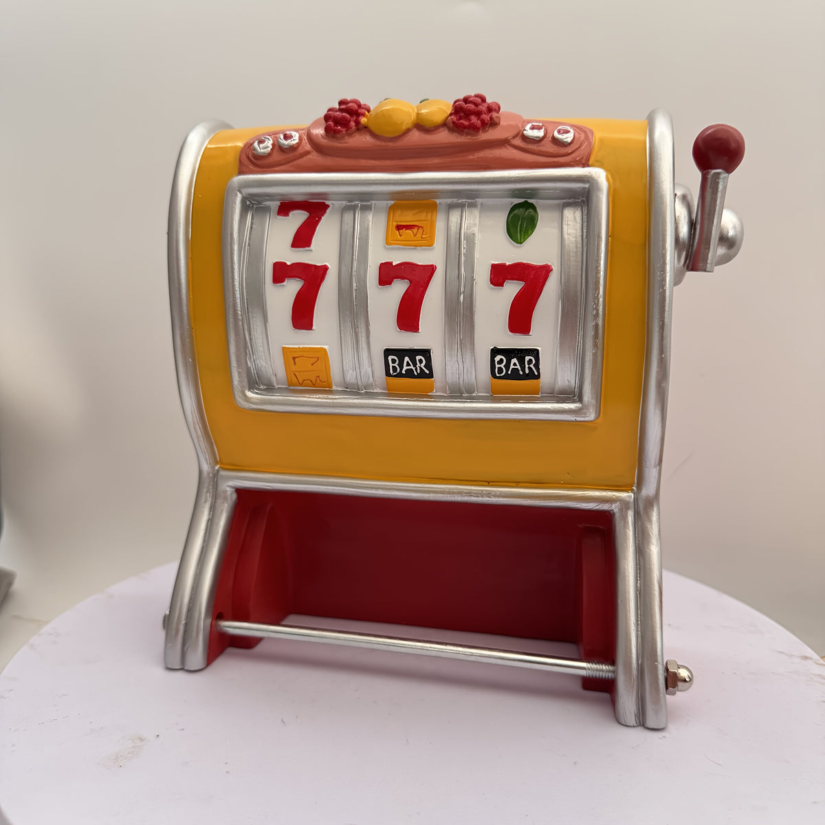 Jackpot Toilettenpapierhalter: Spielautomaten-Design & Wandmontage