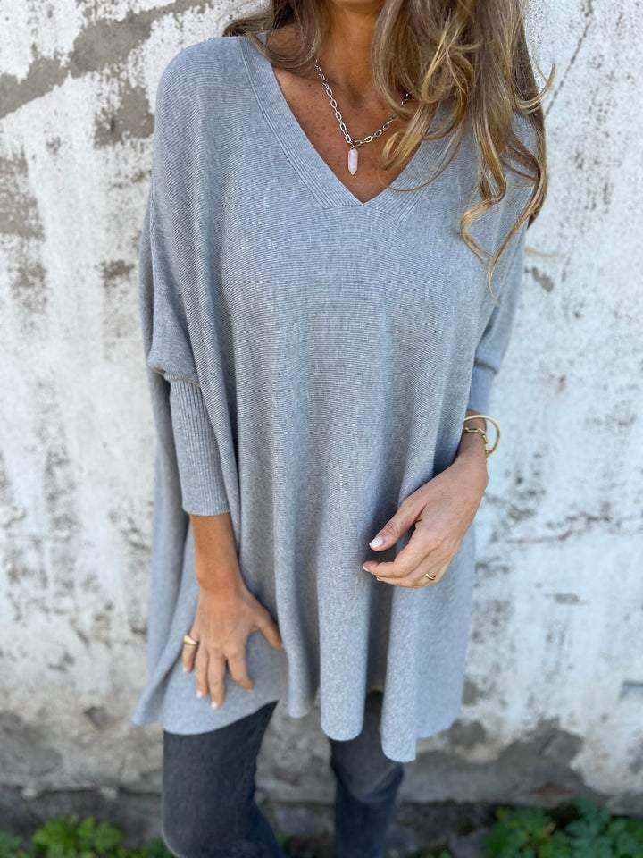 V-Ausschnitt Pullover